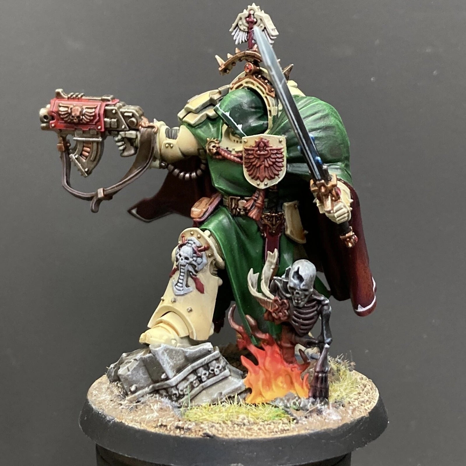 Belial,Grand Master Of Deathwing Space Marines Painted Warhammer 40k