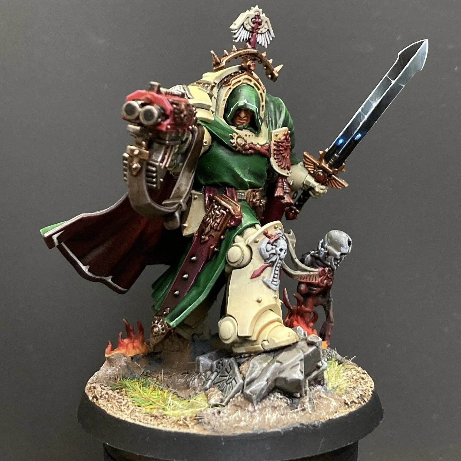 Belial,Grand Master Of Deathwing Space Marines Painted Warhammer 40k