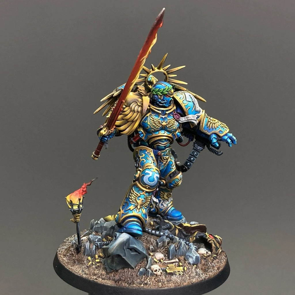 Warhammer 40K Ultramarines Triumvirate Primarch Roboute Guilliman Painted
