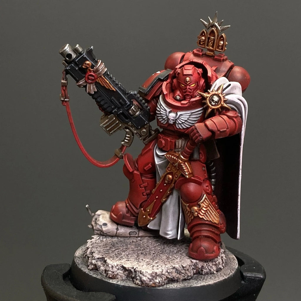 Warhammer 40K Blood Angels Captain With Master-Crafted Heavy