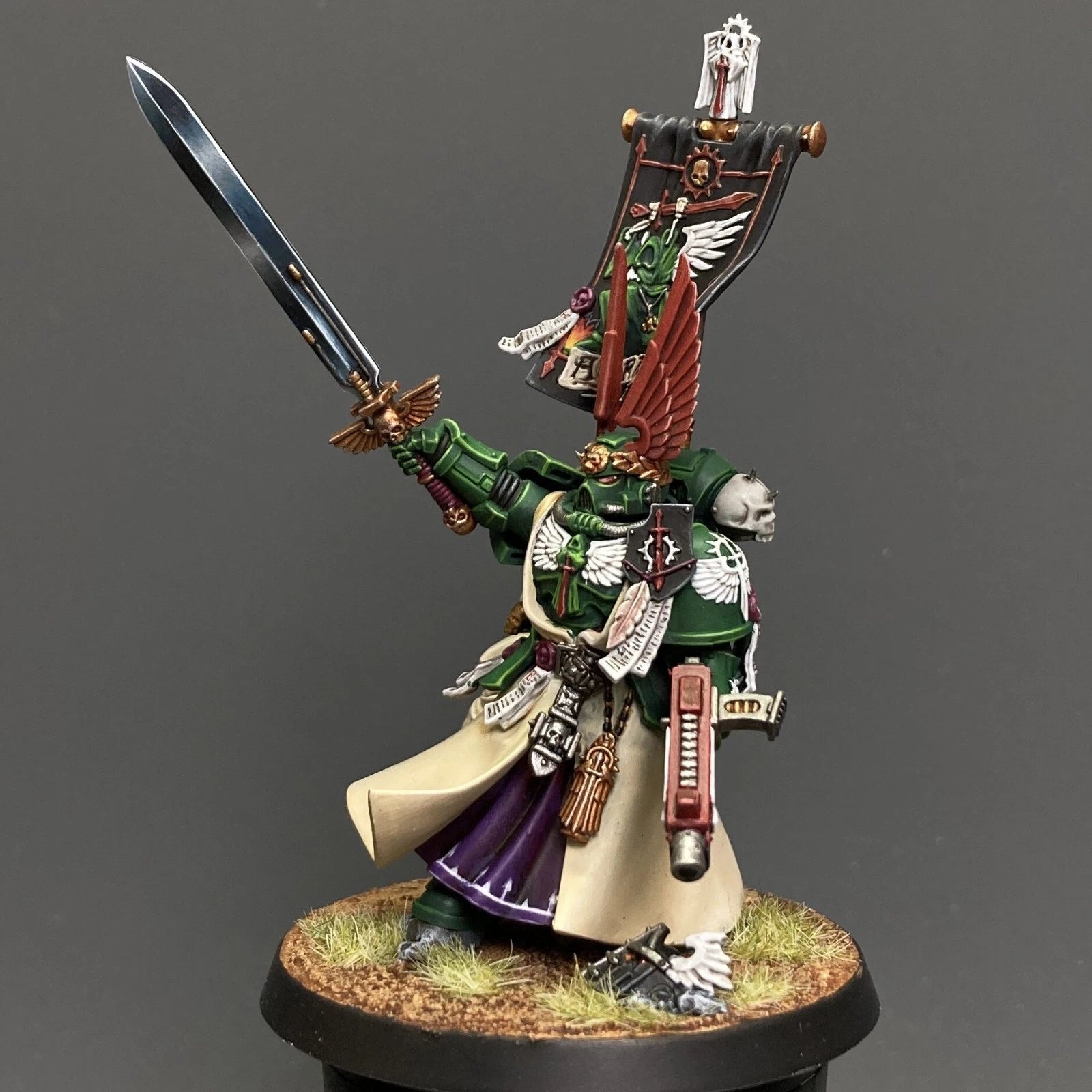 Warhammer 40k Dark Angels Azrael Supreme Grand Master Painted
