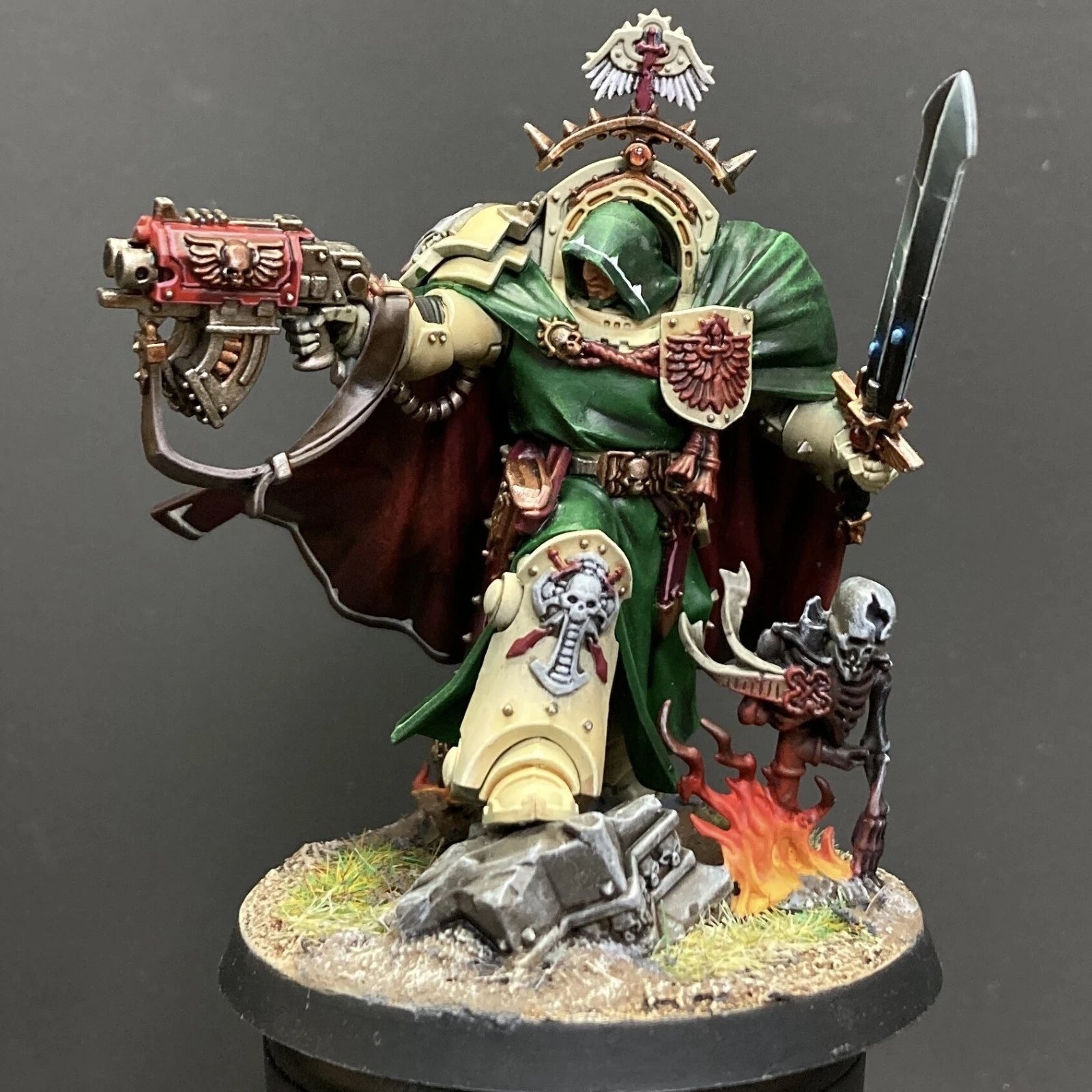 Belial,Grand Master Of Deathwing Space Marines Painted Warhammer 40k