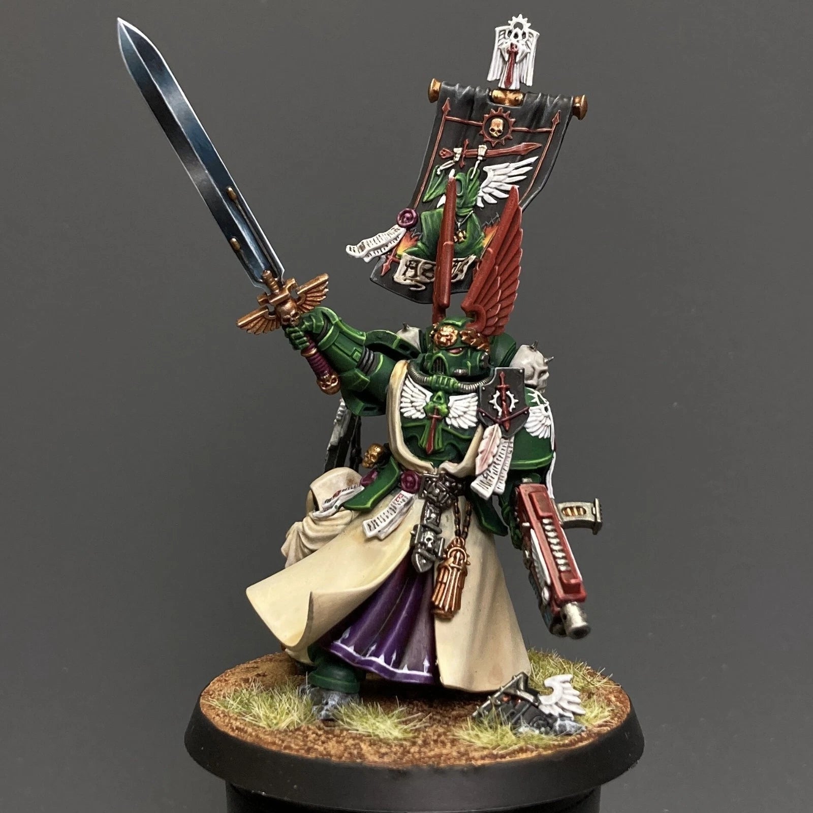 Warhammer 40k Dark Angels Azrael Supreme Grand Master Painted